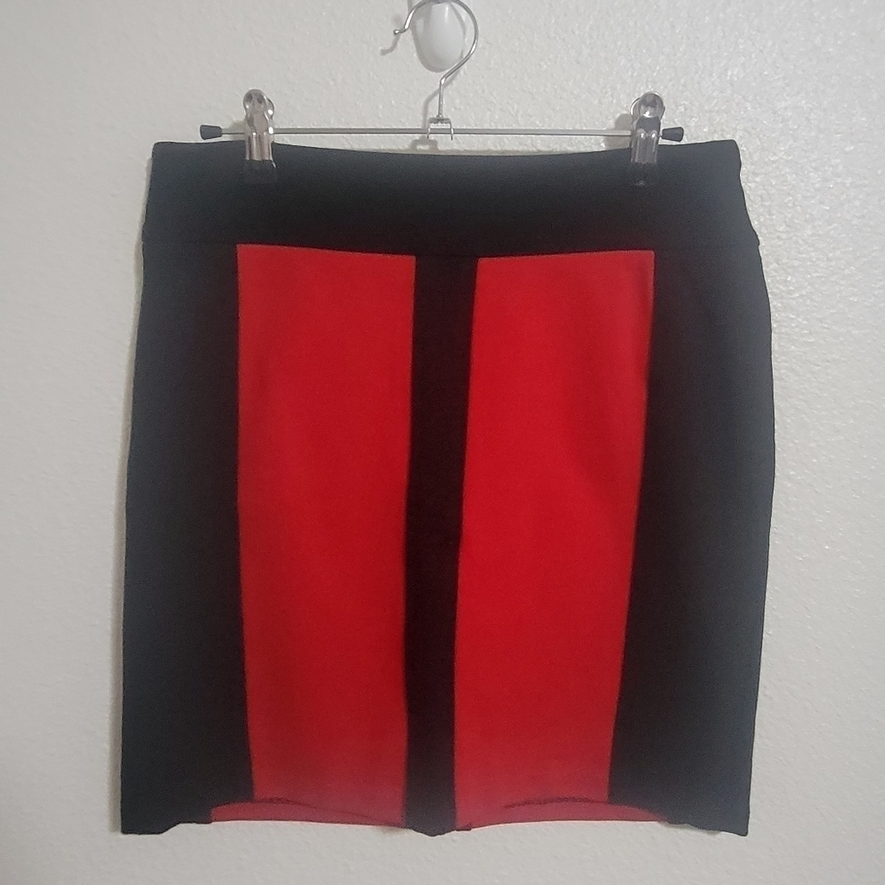 Cache Mini Color Block Skirt Size 2 - image 1